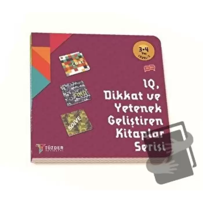 IQ Dikkat ve Yetenek Geliştiren Kitaplar Serisi 3-4 Yaş Level 2 (3 Kitap Takım)