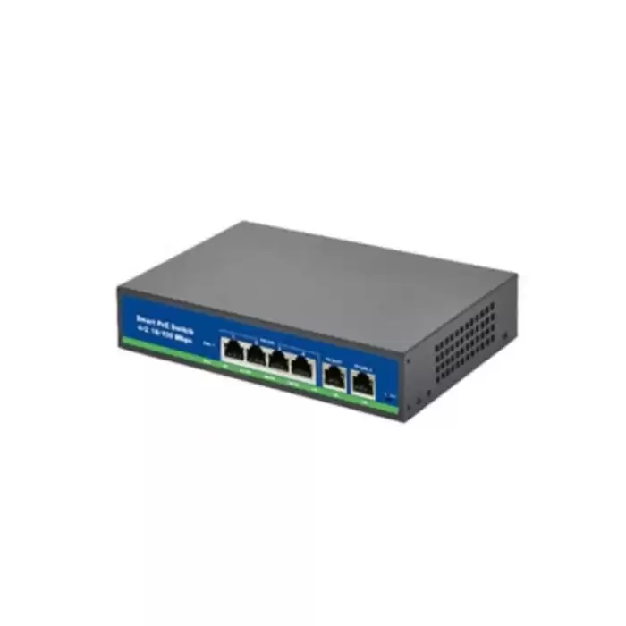 Isee Iss-3006P 4 Port Poe+ 10-100 Mbps 2 Port 10-100 Uplink Switch 60W