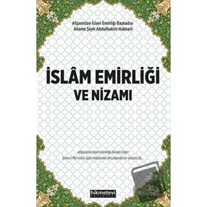 İslam Emirliği ve Nizamı