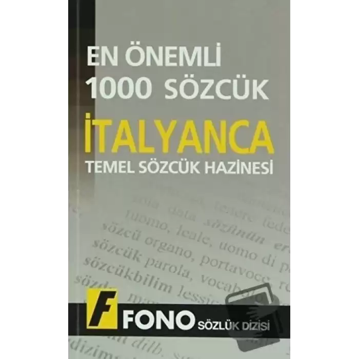 İtalyancada En Önemli 1000 Sözcük