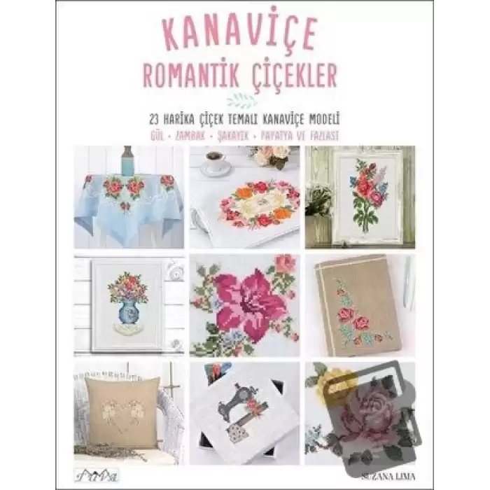 Kanaviçe Romantik Çiçekler