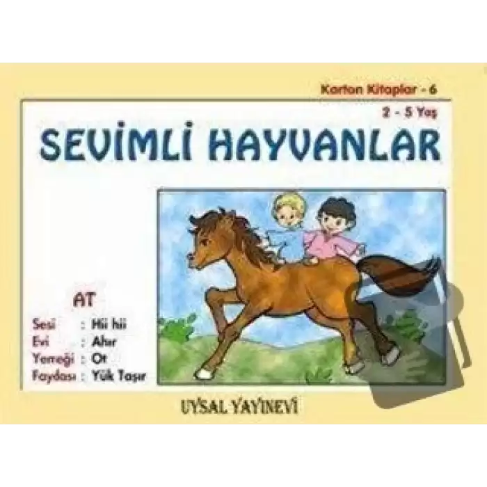 Karton Kitaplar 6 Sevimli Hayvanlar