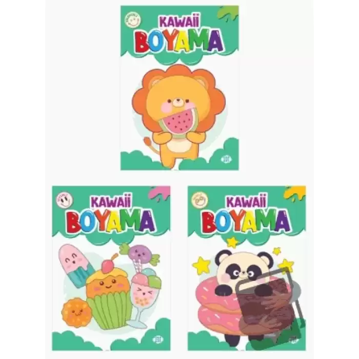 Kawaii Boyama Seti (3 Kitap)