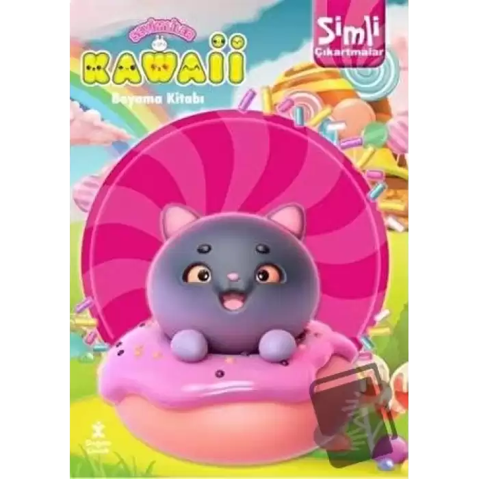 Kawaii Simli Çıkartmalı Boyama Kitabı