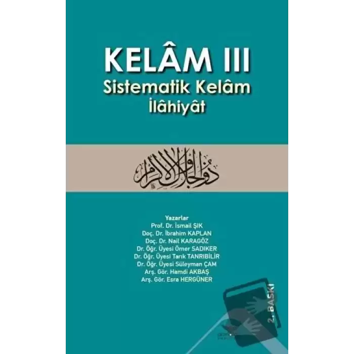 Kelam 3 - Sistematik Kelam İlahiyat