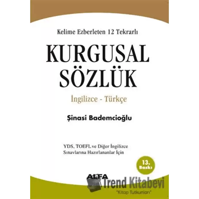 Kelime Ezberleten 12 Tekrarlı Kurgusal Sözlük İngilizce-Türkçe