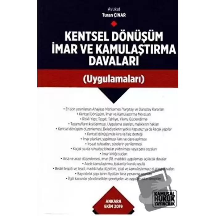 Kentsel Dönüşüm İmar ve Kamulaştırma Davaları (Ciltli)