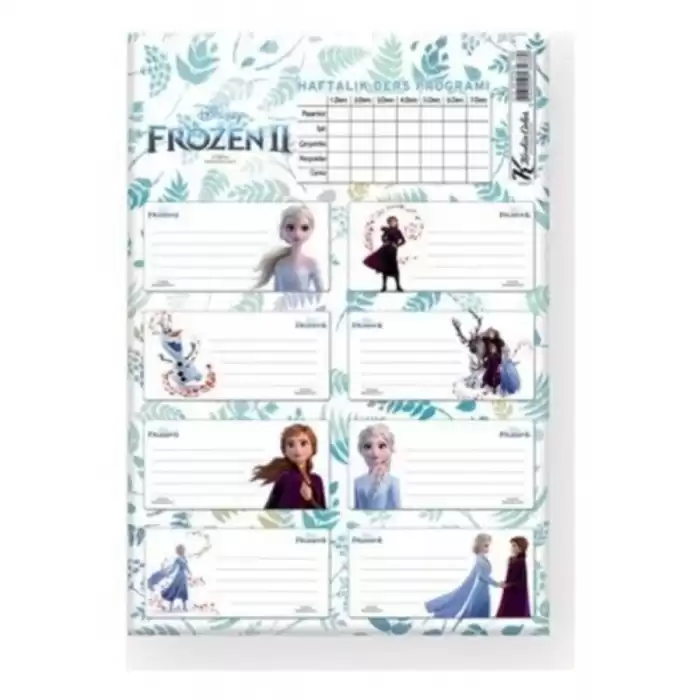 Keskin Color Frozen Iı Okul Etiketi Ders Programlı 3 Lü 220130-92