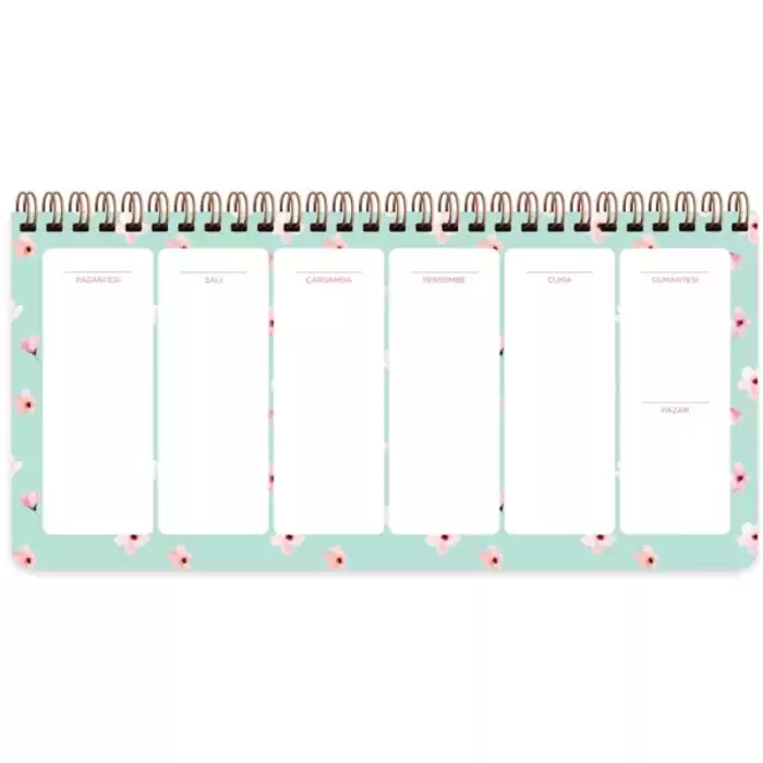 Keskin Color Spiralli Planner Su Yeşili 13X27