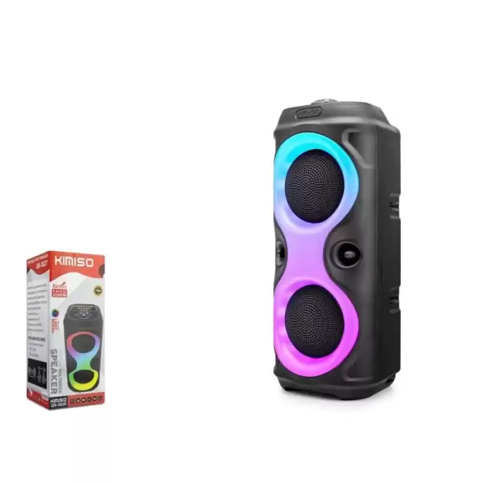 Kımıso Qs3628 Bluetooth Speaker Rgb (Bt, Usb, Fm, Mıc Girişi, Tws, Düğmeli,)