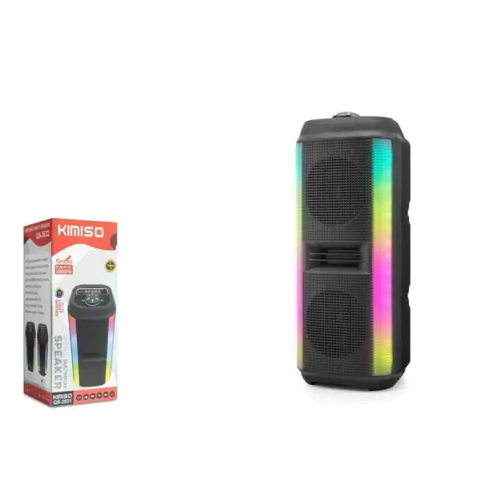 Kımıso Qs3631 Bluetooth Speaker Rgb (Bt, Usb, Fm, Mıc Girişi, Tws, Düğmeli,)