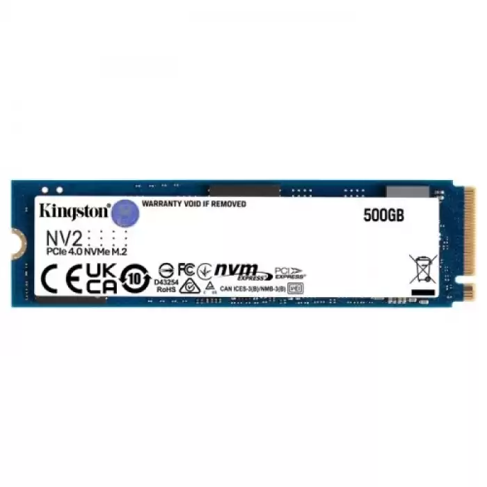 Kingston 500Gb Nv2 Snv2S-500G 3500-2100Mb-S Pcıe Nvme M.2 Ssd Disk