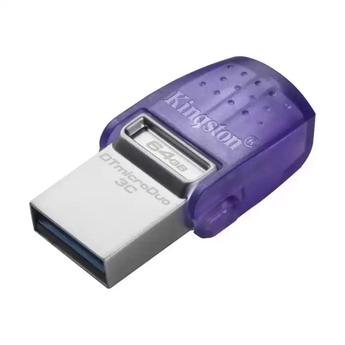 Kingston Dtduo3Cg3-64Gb Datatraveler Microduo 3C 200Mb-S Dual Usb-A + Usb-C Flash Bellek