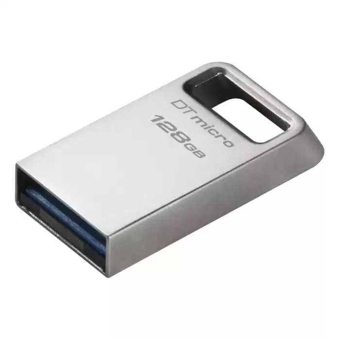 Kingston Dtmc3G2-128Gb Datatraveler Micro 200Mb-S Metal Usb 3.2 Gen 1 Flash Bellek