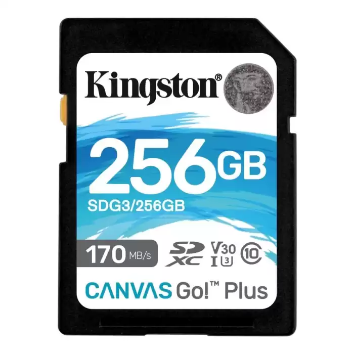 Kingston Sdg3-256Gb 256Gb Sdxc Canvas Go Plus 170R C10 Uhs-I U3 V30 Hafıza Kartı