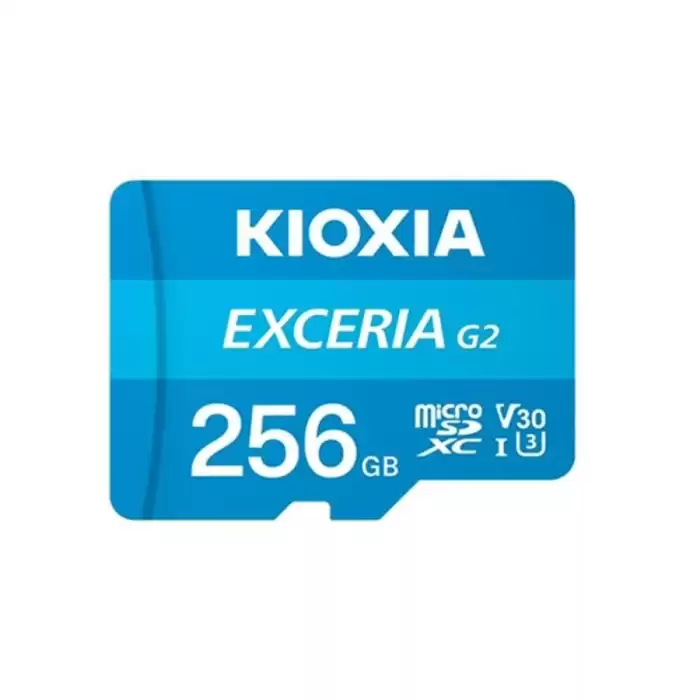 Kioxia 256Gb Exceriag2 Micro Sdxc U1 V30 4K 100-50 Microsd Kart