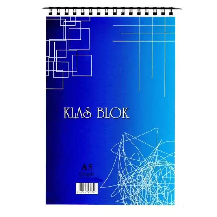 Klas Bloknot Spiralli Office Book Çizgili 100 Yp A5 - 6lı Paket