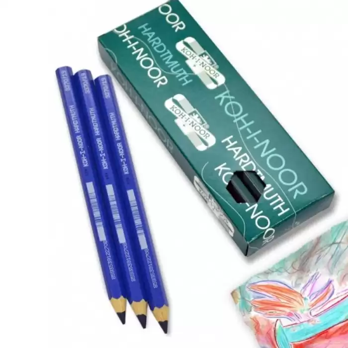 Koh-I Noor Jumbo Coloured Pencil 3370 Dark Mavi - 12li Paket