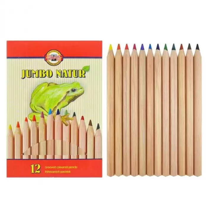 Koh-I Noor Jumbo Natur Kuru Boya Seti 12 Li  0288