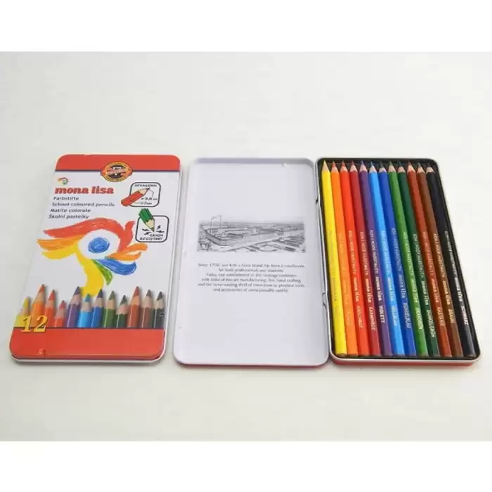 Koh-I Noor Set Of Artists Coloured Pencils 3812 12