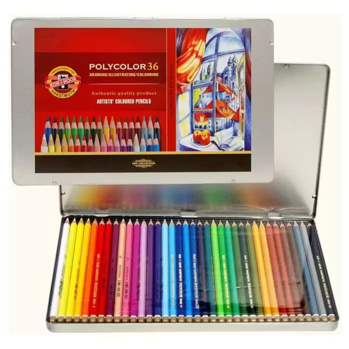 Koh-I Noor Set Of Artists Coloured Pencils 3825 36