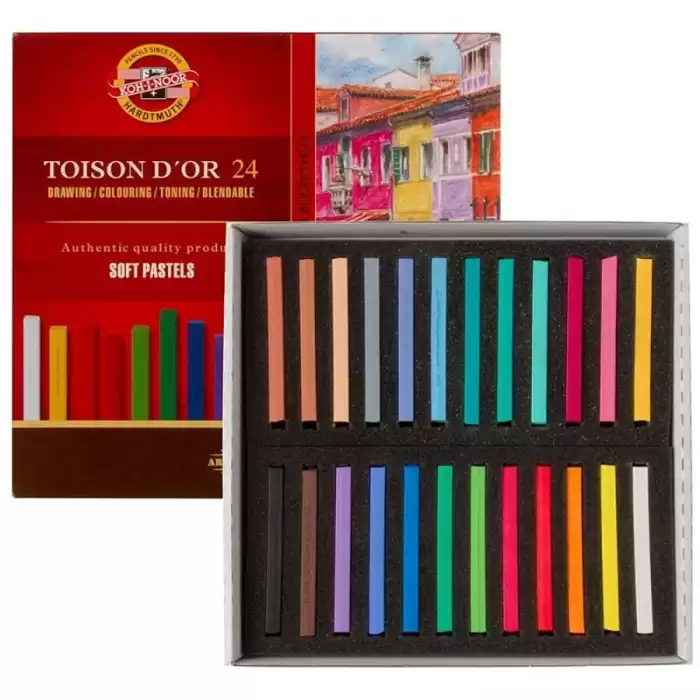 Koh-I Noor Set Of Artists Dry Chalks Carre 8584 24