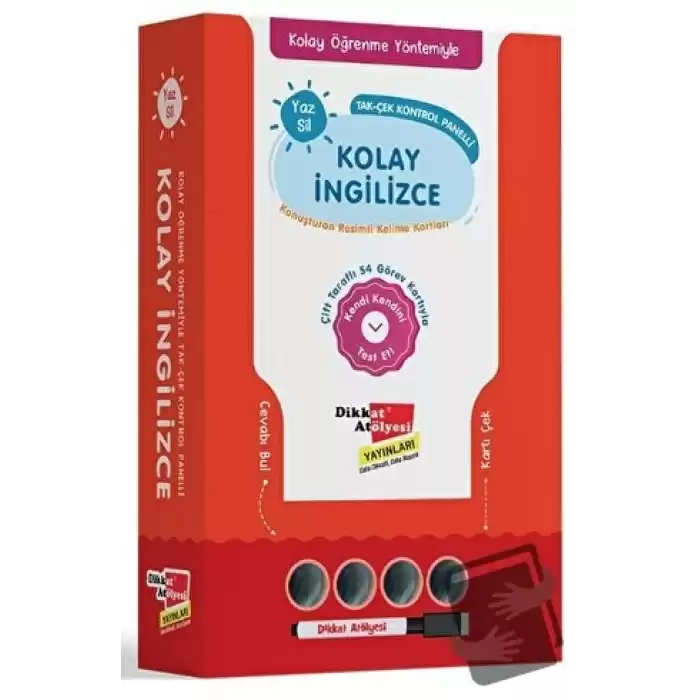 Kolay İngilizce Konuşturan Resimli Kelime Kartları