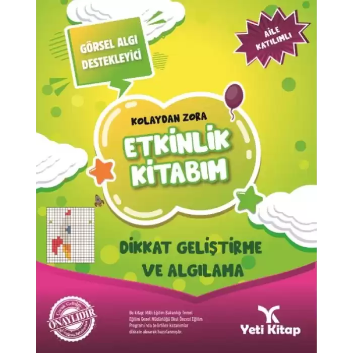 Kolaydan Zora Etkinlik Kitabım -  Dikkat Geliştirme ve Algılama