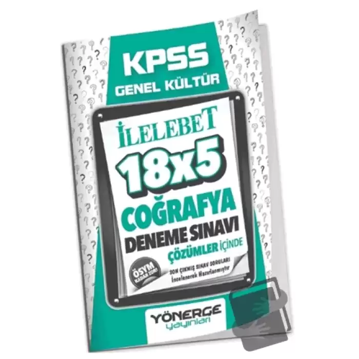 KPSS Coğrafya 18x5 Deneme Çözümlü