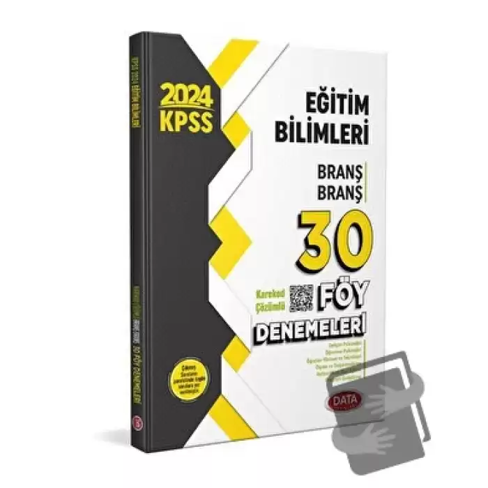 KPSS Eğitim Bilimleri Branş Branş 30 Föy Denemeleri (Karekod Çözümlü)