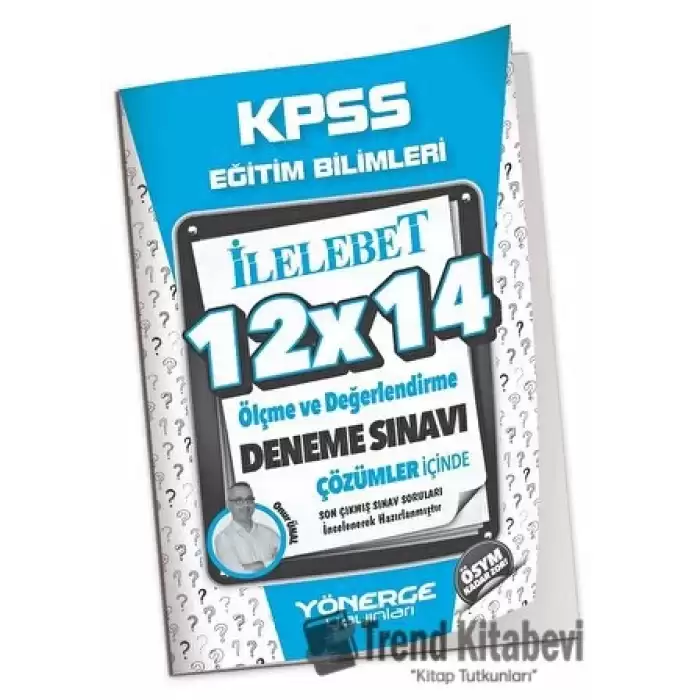 KPSS Eğitim Bilimleri Ölçme ve Değerlendirme 12x14 Deneme Çözümlü