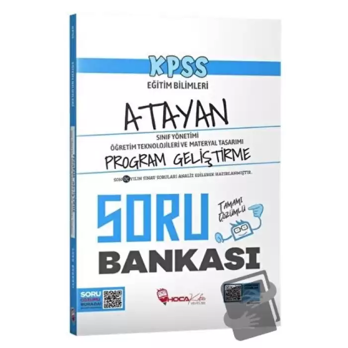 KPSS Eğitim Bilimleri Program Geliştirme, Sınıf, Materyal Atayan Soru Bankası Çözümlü