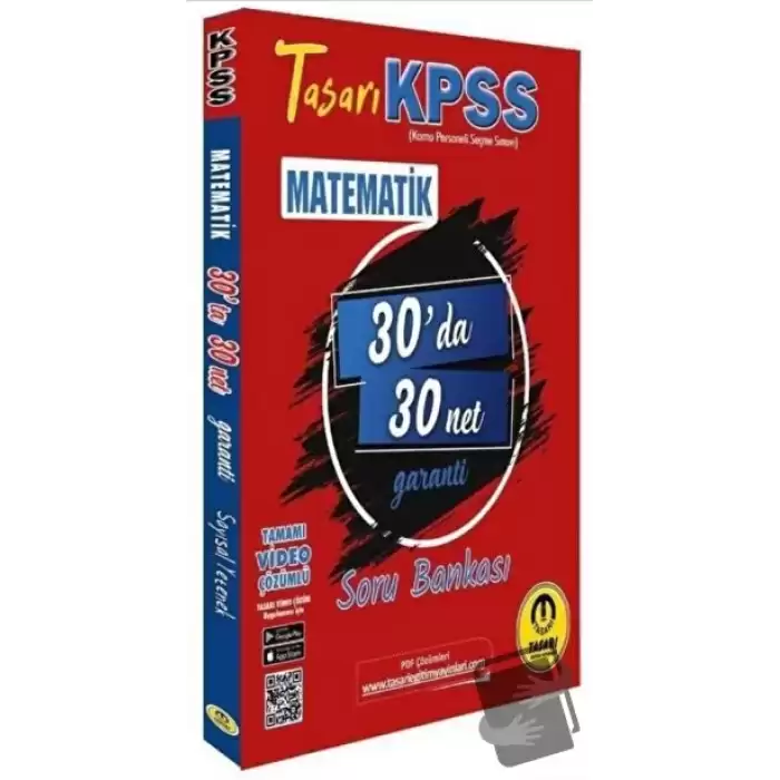 KPSS Matematik 30da 30 Net Garanti Soru Bankası