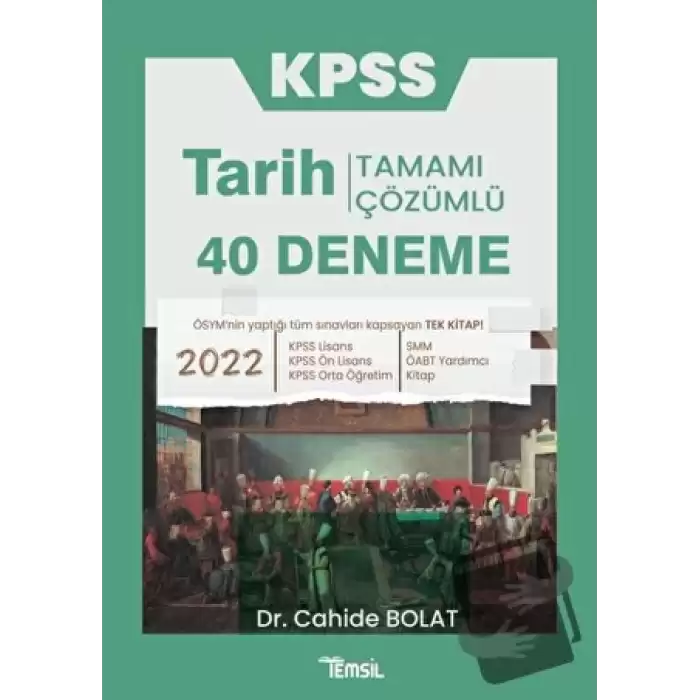 Kpss Tarih 40 Deneme Tamamı Çözümlü