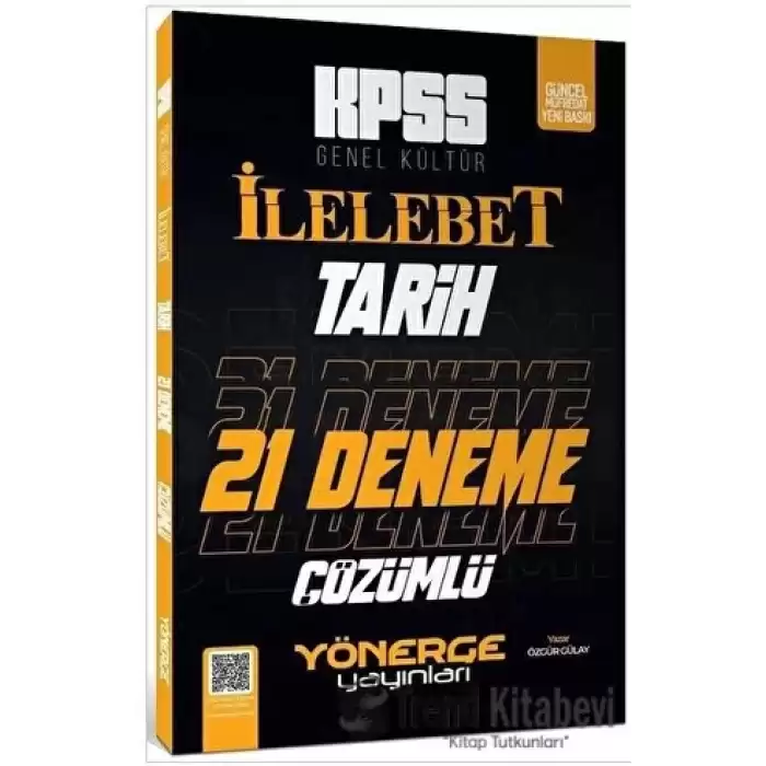 KPSS Tarih İlelebet 21 Deneme Çözümlü