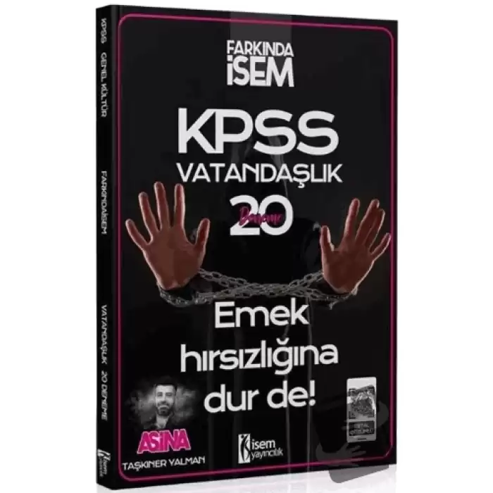 KPSS Vatandaşlık Aşina 20 Deneme Çözümlü