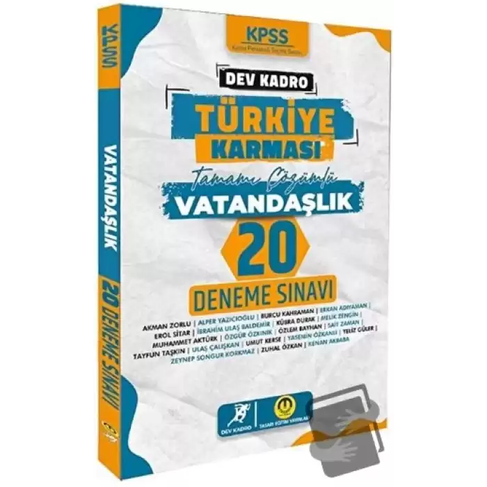 KPSS Vatandaşlık Dev Kadro Türkiye Karması 20 Deneme