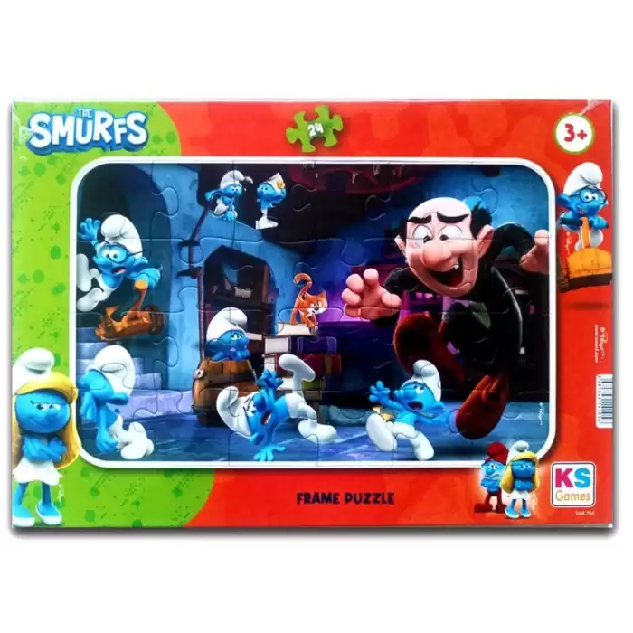 Ks Games Frame Puzzle 24 Şirinler Lisanslı Ürünler Smr704