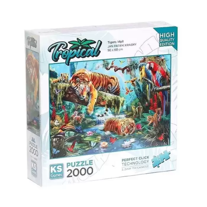 Ks Games Puzzle 2000 Tigers Idyll 22512