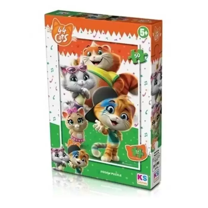 Ks Games Puzzle 50 Parça 44 Cats Puzzle Cat 709