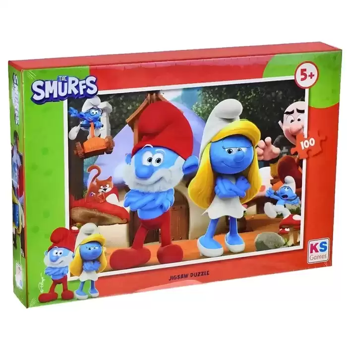 Ks Games Puzzle Smurf 100 Prç