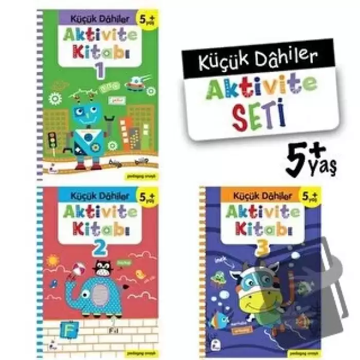 Küçük Dahiler Aktivite Seti : 5 + Yaş (3 Kitap Takım)