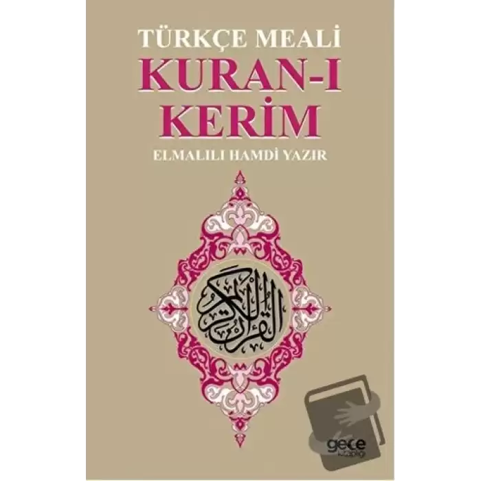 Kuran-ı Kerim Türkçe Meali