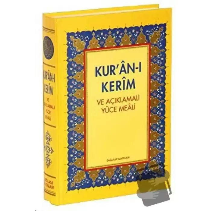 Kur’an-ı Kerim ve  Açıklamalı Yüce Meali(Orta Boy Üçlü) (Ciltli)