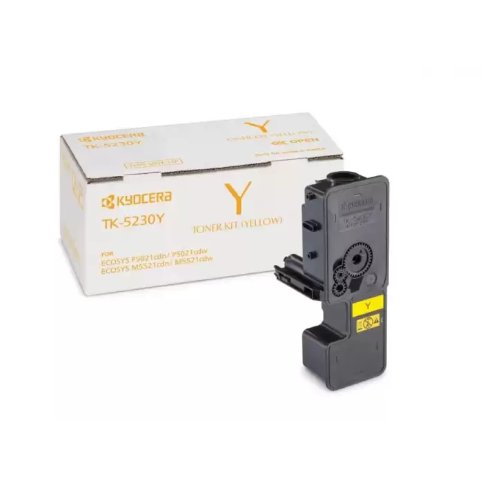 Kyocera Tk-5230Y Yellow Sarı Orjinal Fotokopi Toneri Ecosys M5521Cdn-5521Cdw P5021Cdn-5021Cdw 2.200