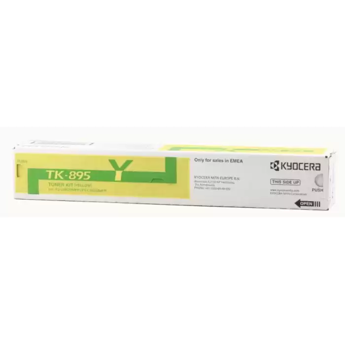 Kyocera Tk-895Y Yellow Sarı Orjinal Fotokopi Toneri Fs-C8020-8025-8520-8525 6.000 Sayfa