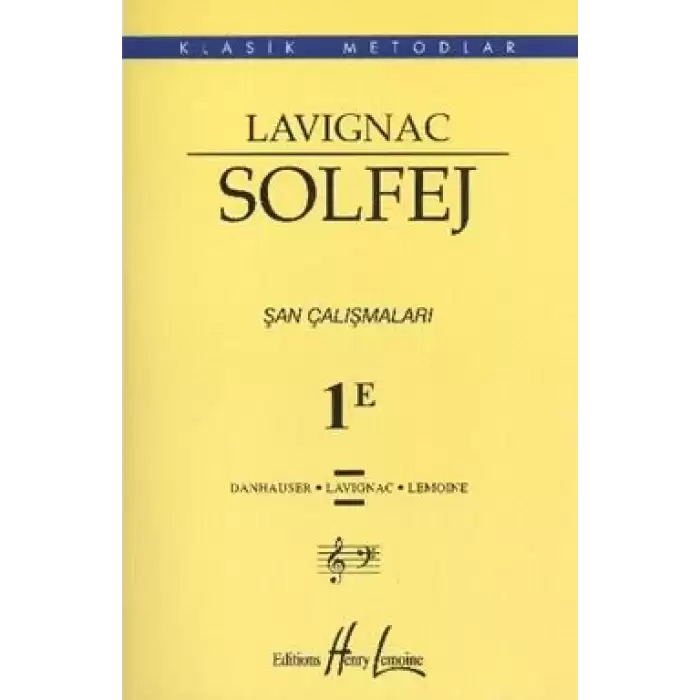 Lavignac Solfej 1E (Küçük Boy)