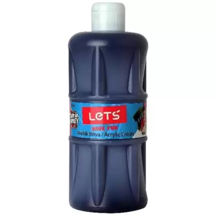 Lets Akrilik Boya 500 Ml Siyah L-5309