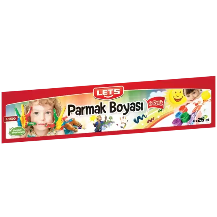 Lets Parmak Boyası 25 Ml 6 Lı L-5500