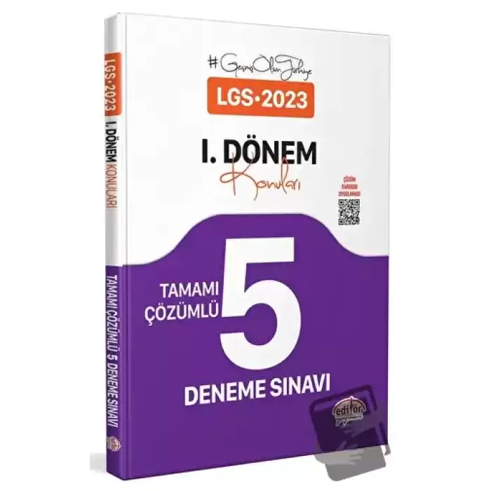 LGS 1. Dönem Tamamı Çözümlü 5 Fasiküllü Deneme